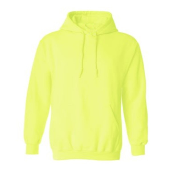 safety green hooded pullover